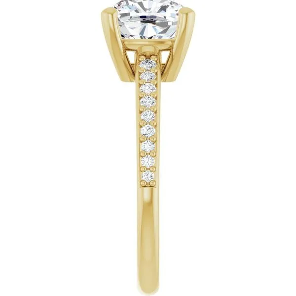 V-End Prong Engagement Ring Image 4 Rox Atlanta Jewelers Decatur, GA