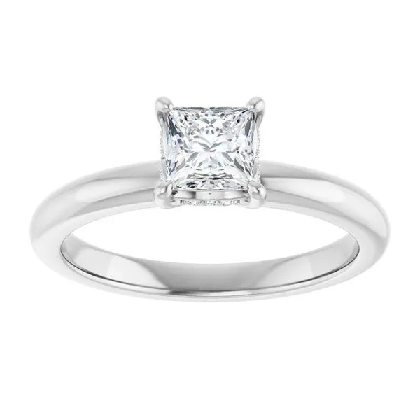 Hidden Halo-Style Engagement Ring Image 3 Raleigh Diamond Fine Jewelry Raleigh, NC