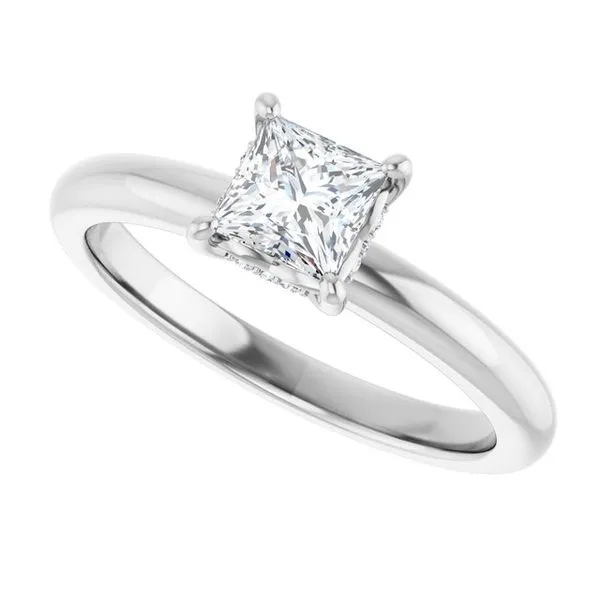 Hidden Halo-Style Engagement Ring Image 5 Raleigh Diamond Fine Jewelry Raleigh, NC