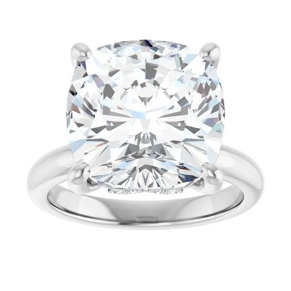 Hidden Halo-Style Engagement Ring Image 3 Raleigh Diamond Fine Jewelry Raleigh, NC