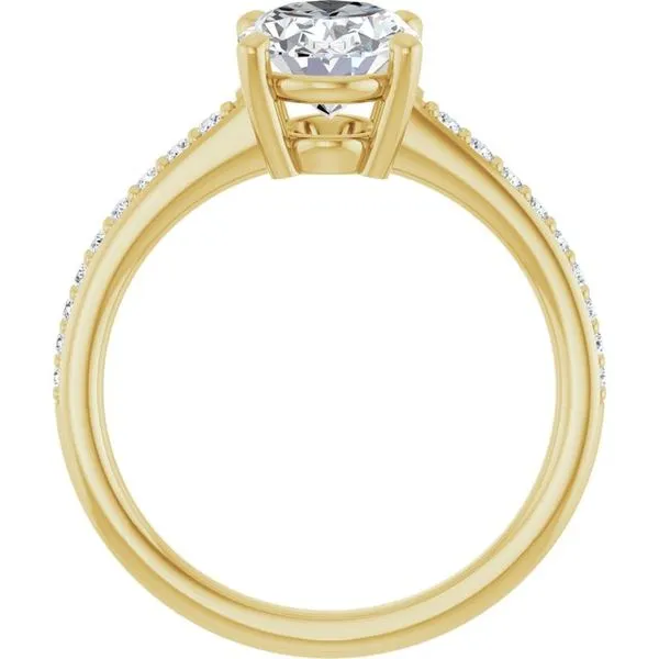 V-End Prong Engagement Ring Image 2 Rox Atlanta Jewelers Decatur, GA