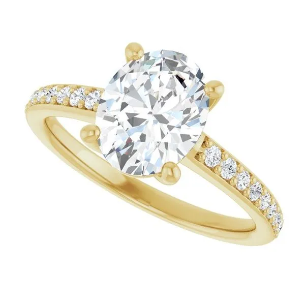 V-End Prong Engagement Ring Image 5 Rox Atlanta Jewelers Decatur, GA