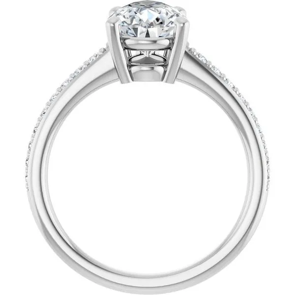 V-End Prong Engagement Ring Image 2 Futer Bros Jewelers York, PA