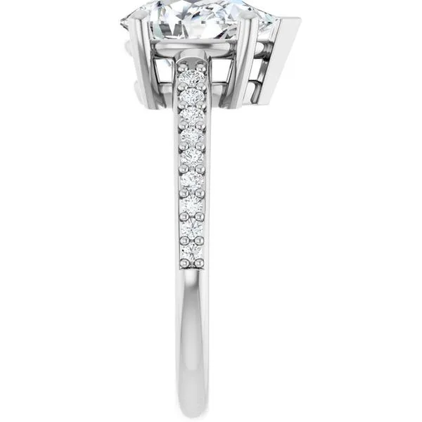 V-End Prong Engagement Ring Image 4 Futer Bros Jewelers York, PA