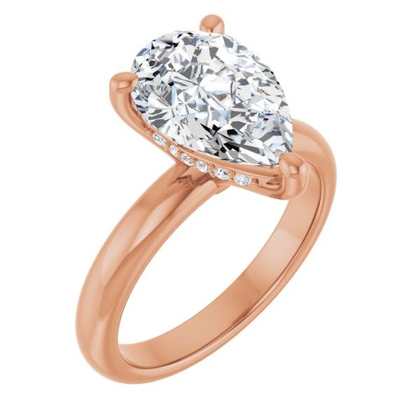 Hidden Halo-Style Engagement Ring