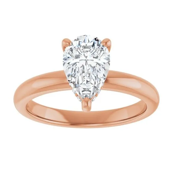 Hidden Halo-Style Engagement Ring Image 3 Raleigh Diamond Fine Jewelry Raleigh, NC