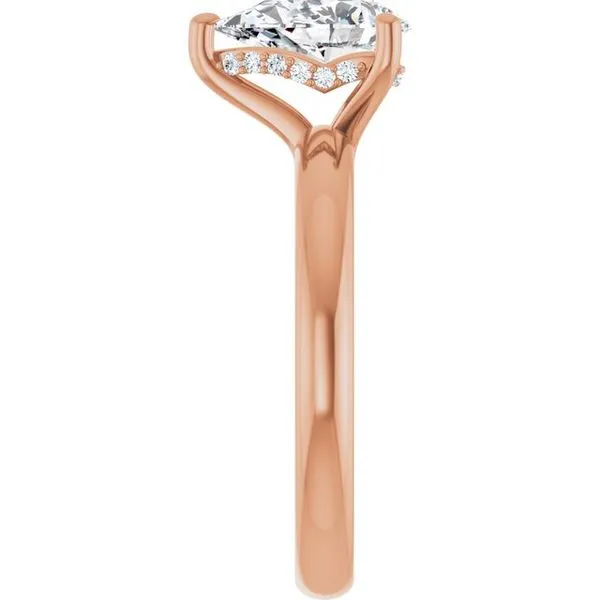 Hidden Halo-Style Engagement Ring Image 4 Raleigh Diamond Fine Jewelry Raleigh, NC