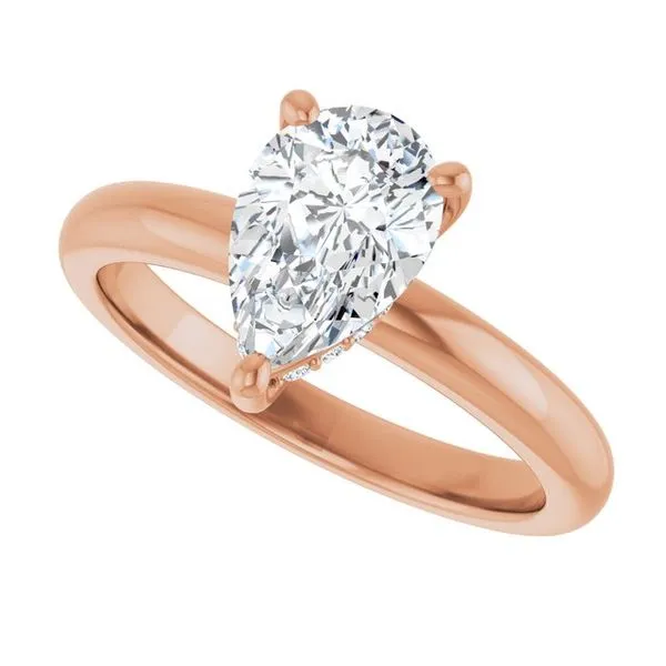 Hidden Halo-Style Engagement Ring Image 5 Raleigh Diamond Fine Jewelry Raleigh, NC