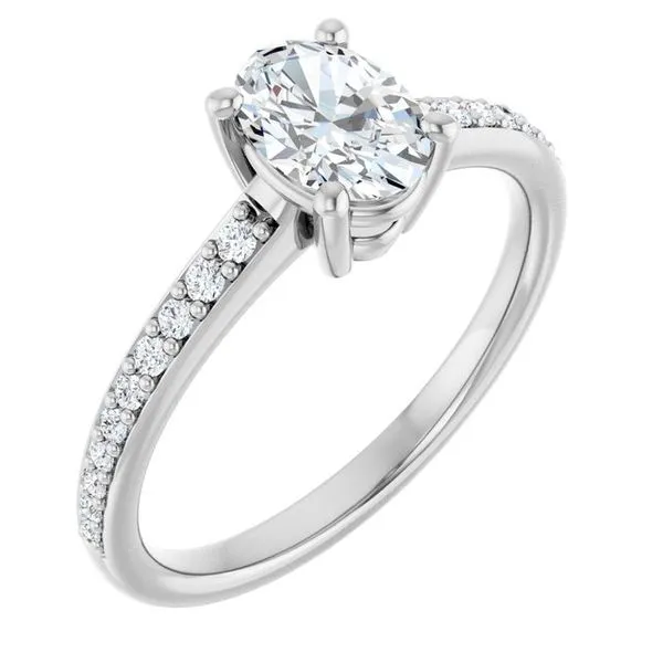 V-End Prong Engagement Ring Rox Atlanta Jewelers Decatur, GA