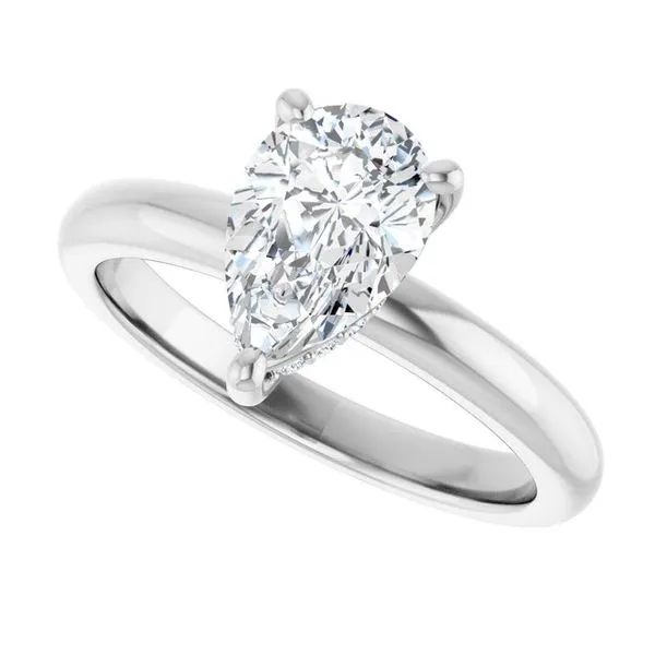 Hidden Halo-Style Engagement Ring Image 5 Raleigh Diamond Fine Jewelry Raleigh, NC