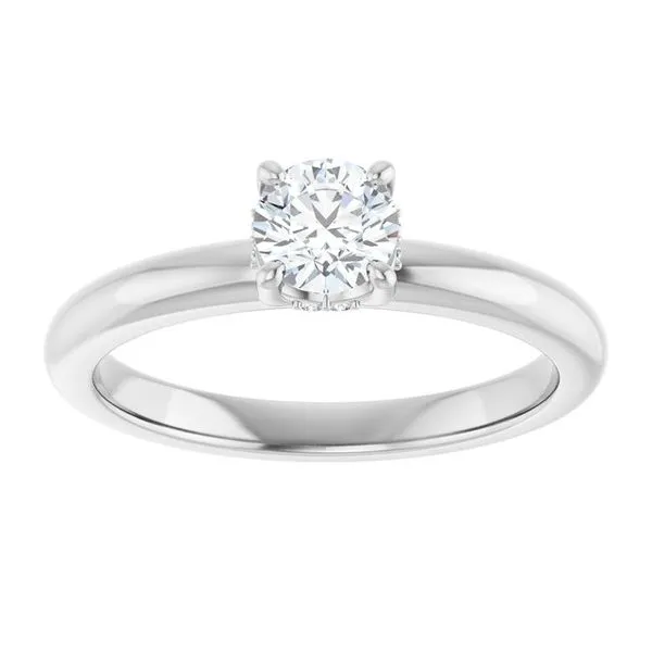Hidden Halo-Style Engagement Ring Image 3 Raleigh Diamond Fine Jewelry Raleigh, NC