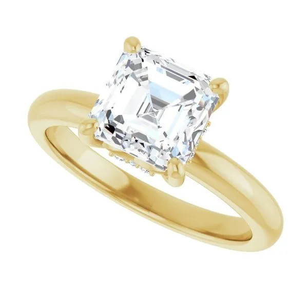 Hidden Halo-Style Engagement Ring Image 5 Raleigh Diamond Fine Jewelry Raleigh, NC