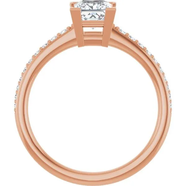 V-End Prong Engagement Ring Image 2 Stuart Benjamin & Co. Jewelry Designs San Diego, CA