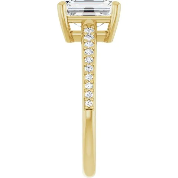 V-End Prong Engagement Ring Image 4 Eskews Fine Jewelers Lee's Summit, MO