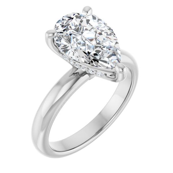 Hidden Halo-Style Engagement Ring