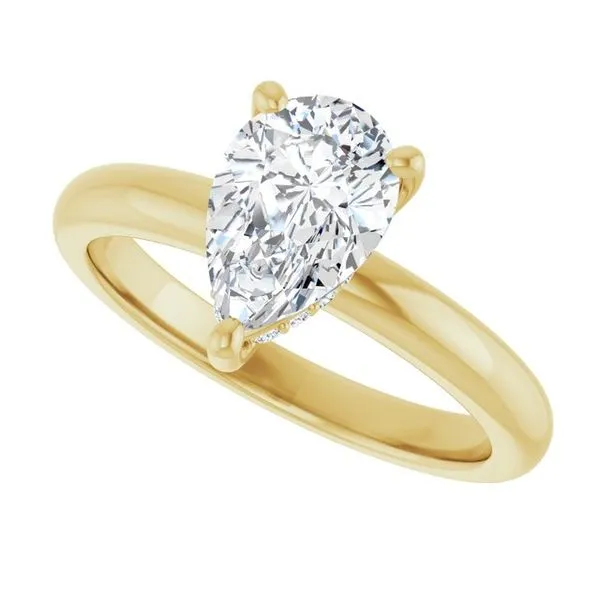 Hidden Halo-Style Engagement Ring Image 5 Raleigh Diamond Fine Jewelry Raleigh, NC