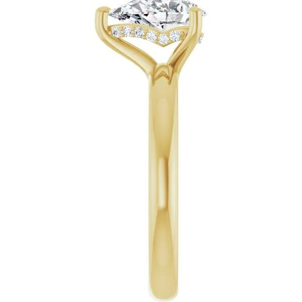 Hidden Halo-Style Engagement Ring Image 4 Raleigh Diamond Fine Jewelry Raleigh, NC