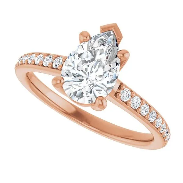 V-End Prong Engagement Ring Image 5 Rox Atlanta Jewelers Decatur, GA