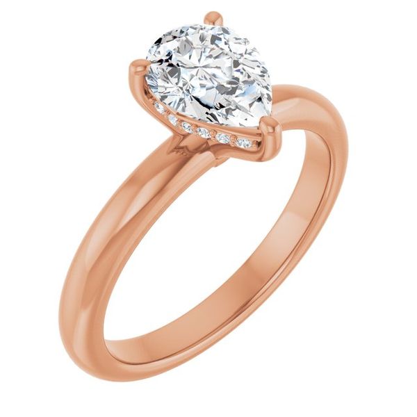 Hidden Halo-Style Engagement Ring