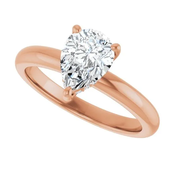 Hidden Halo-Style Engagement Ring Image 5 Raleigh Diamond Fine Jewelry Raleigh, NC