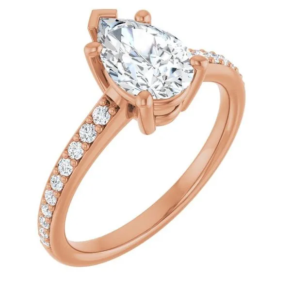 V-End Prong Engagement Ring Eskews Fine Jewelers Lee's Summit, MO