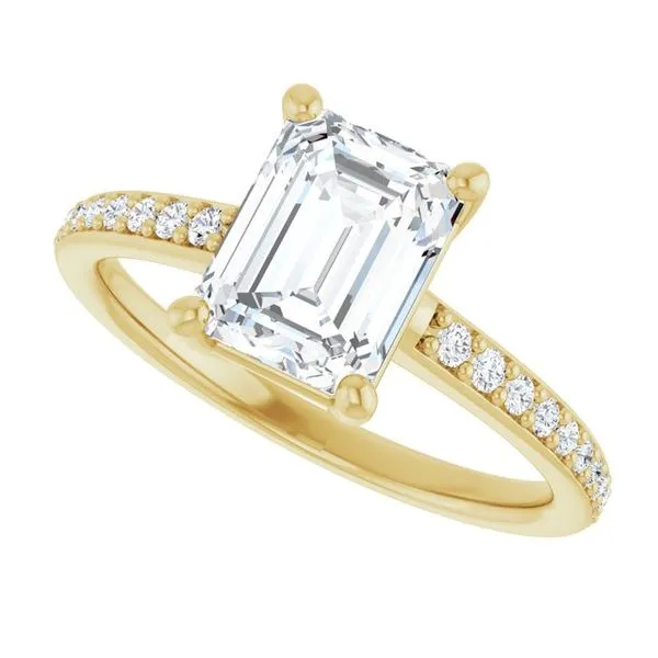 V-End Prong Engagement Ring Image 5 Rox Atlanta Jewelers Decatur, GA