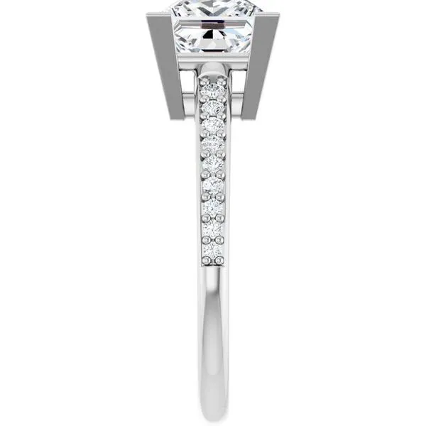 V-End Prong Engagement Ring Image 4 J. West Jewelers Round Rock, TX