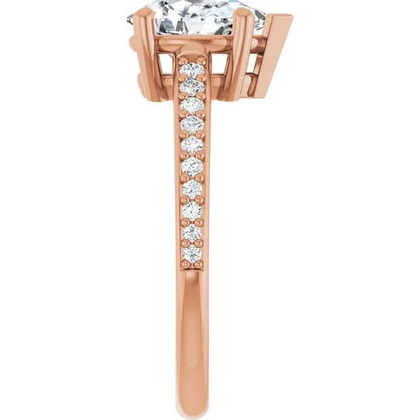V-End Prong Engagement Ring Image 4 Rox Atlanta Jewelers Decatur, GA