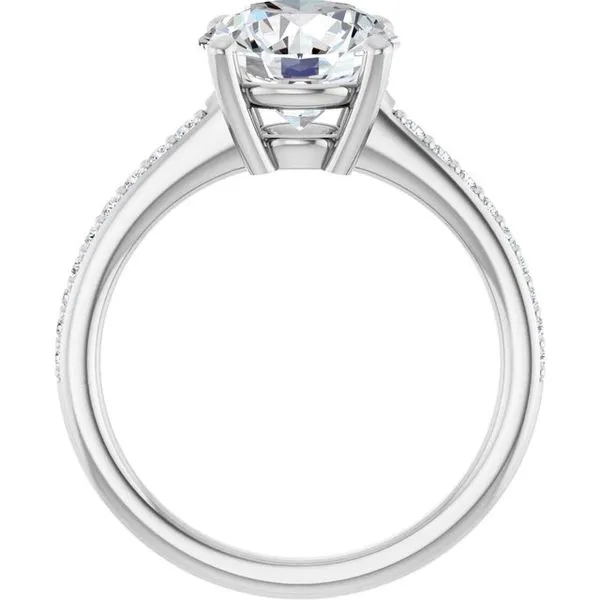 V-End Prong Engagement Ring Image 2 Eskews Fine Jewelers Lee's Summit, MO