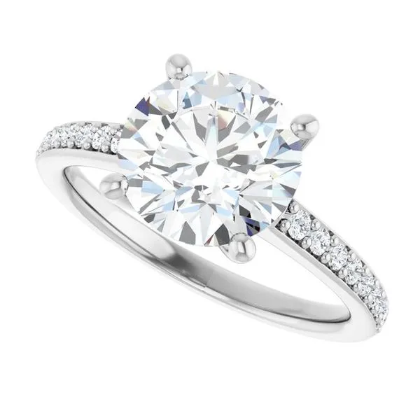 V-End Prong Engagement Ring Image 5 Eskews Fine Jewelers Lee's Summit, MO