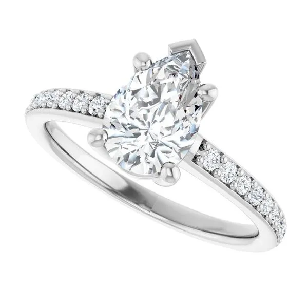 V-End Prong Engagement Ring Image 5 Rox Atlanta Jewelers Decatur, GA