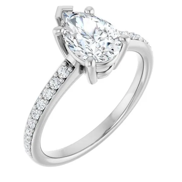 V-End Prong Engagement Ring Eskews Fine Jewelers Lee's Summit, MO