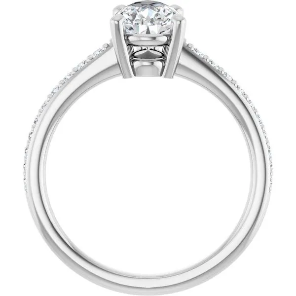 V-End Prong Engagement Ring Image 2 Eskews Fine Jewelers Lee's Summit, MO