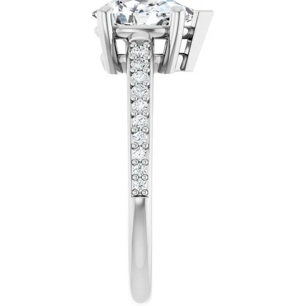 V-End Prong Engagement Ring Image 4 Rox Atlanta Jewelers Decatur, GA