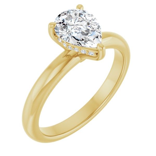 Hidden Halo-Style Engagement Ring