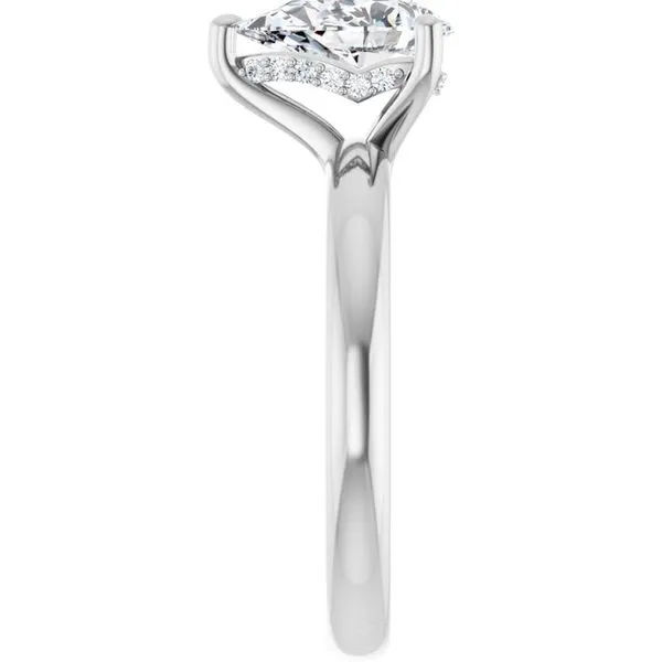 Hidden Halo-Style Engagement Ring Image 4 Raleigh Diamond Fine Jewelry Raleigh, NC