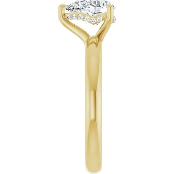 Hidden Halo-Style Engagement Ring Image 4 Raleigh Diamond Fine Jewelry Raleigh, NC