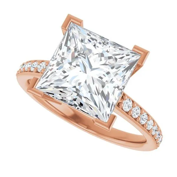 V-End Prong Engagement Ring Image 5 Austin's Fine Diamonds & Jewelry Lyndhurst, NJ