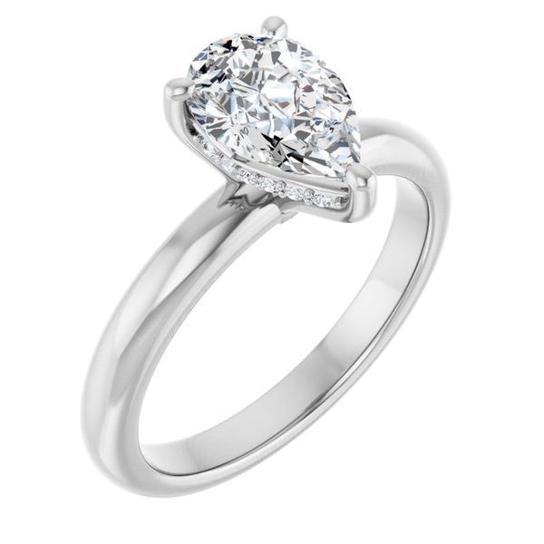 Hidden Halo-Style Engagement Ring