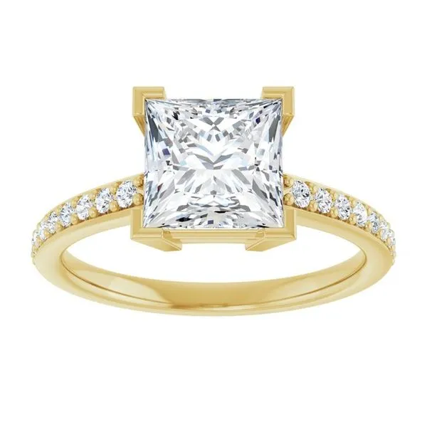 V-End Prong Engagement Ring Image 3 Raleigh Diamond Fine Jewelry Raleigh, NC