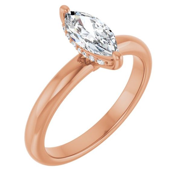 Hidden Halo-Style Engagement Ring