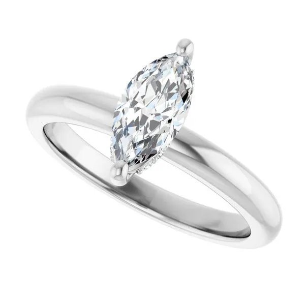 Hidden Halo-Style Engagement Ring Image 5 Raleigh Diamond Fine Jewelry Raleigh, NC