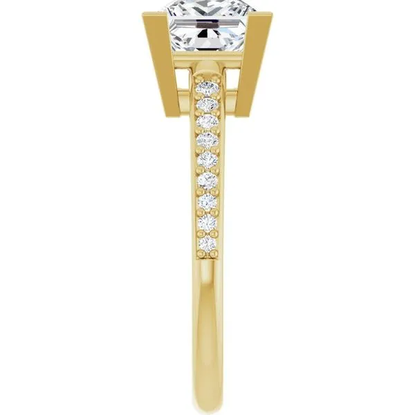 V-End Prong Engagement Ring Image 4 Don's Jewelry & Design Washington, IA