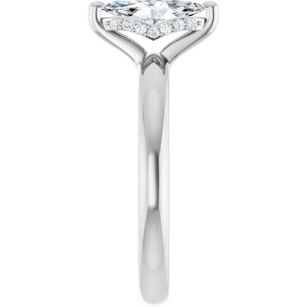 Hidden Halo-Style Engagement Ring Image 4 Raleigh Diamond Fine Jewelry Raleigh, NC