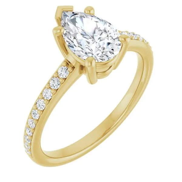 V-End Prong Engagement Ring Rox Atlanta Jewelers Decatur, GA