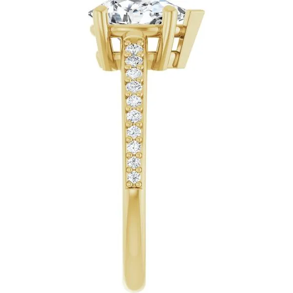 V-End Prong Engagement Ring Image 4 Rox Atlanta Jewelers Decatur, GA