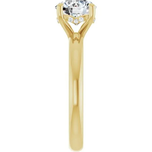 Hidden Halo-Style Engagement Ring Image 4 Raleigh Diamond Fine Jewelry Raleigh, NC