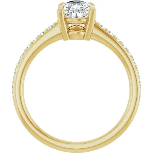 V-End Prong Engagement Ring Image 2 Rox Atlanta Jewelers Decatur, GA
