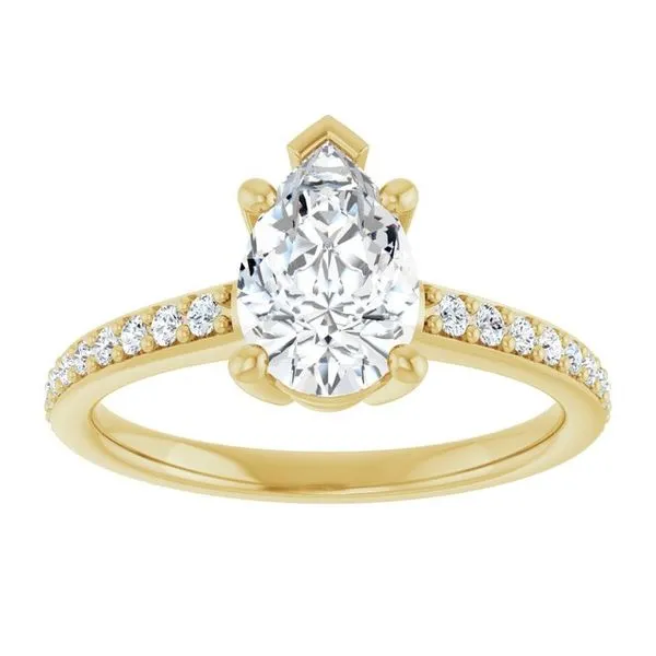 V-End Prong Engagement Ring Image 3 Rox Atlanta Jewelers Decatur, GA