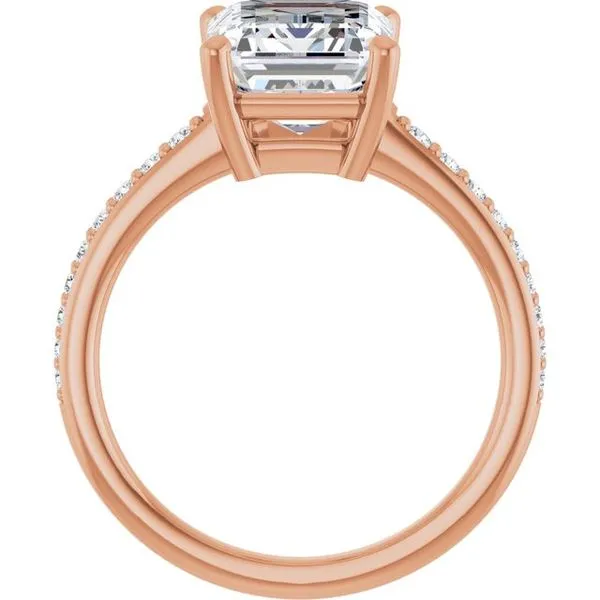 V-End Prong Engagement Ring Image 2 Eskews Fine Jewelers Lee's Summit, MO